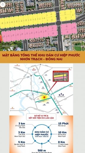 Đất Chính Chủ Ngay Chợ Đêm Thị Trấn Hiệp Phước Giá 740tr Sổ Hồng Riêng